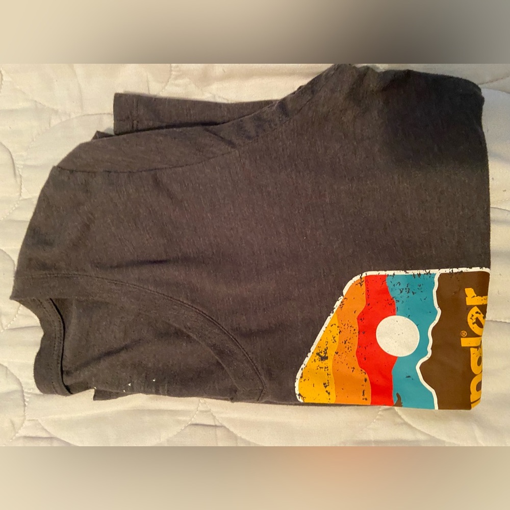 V-neck t-shirt, wrangler, grey, new, size medium